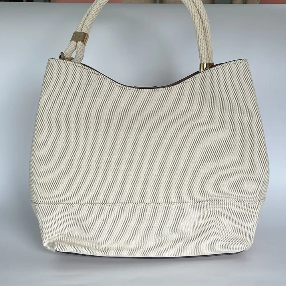 Michael Kors Amy Large Rope Hobo Shoulder Bag - Natural